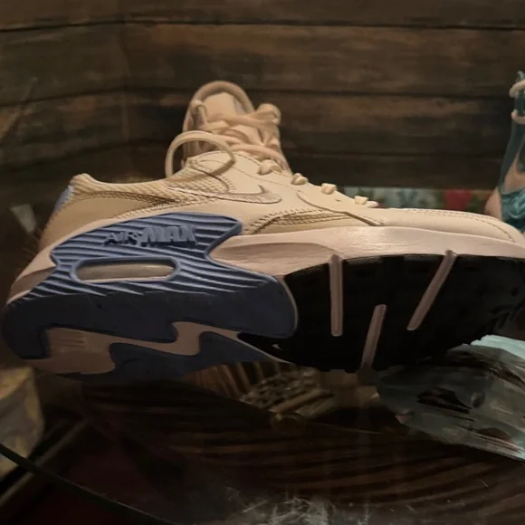 Nike Air White and Blue Sneakers - Picture 6 of 9